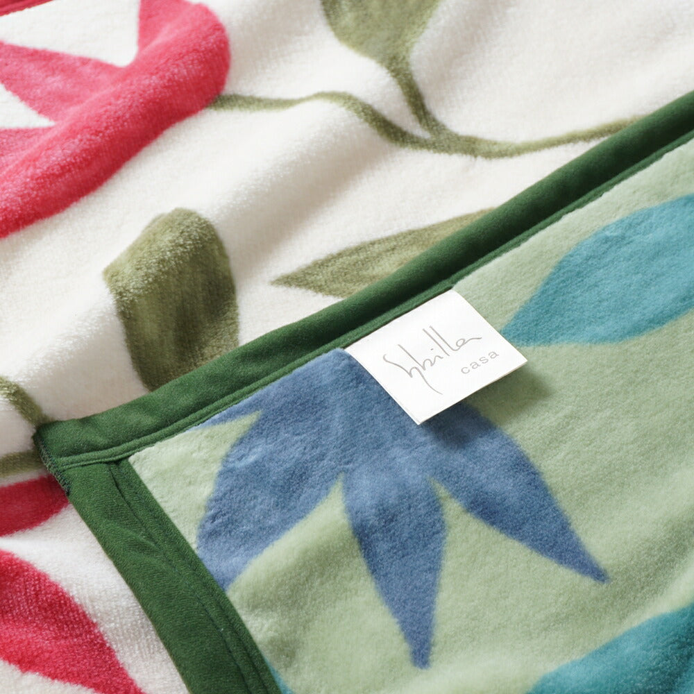 Sybilla シビラ コットンブランケット フローレス