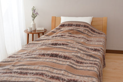 【国産】アルパカ毛布 (毛羽部分)