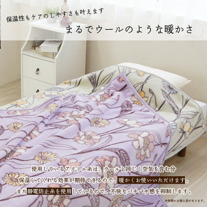 DearJapan ディアジャパン ニューマイヤーアクリル毛布 ヌーボー柄