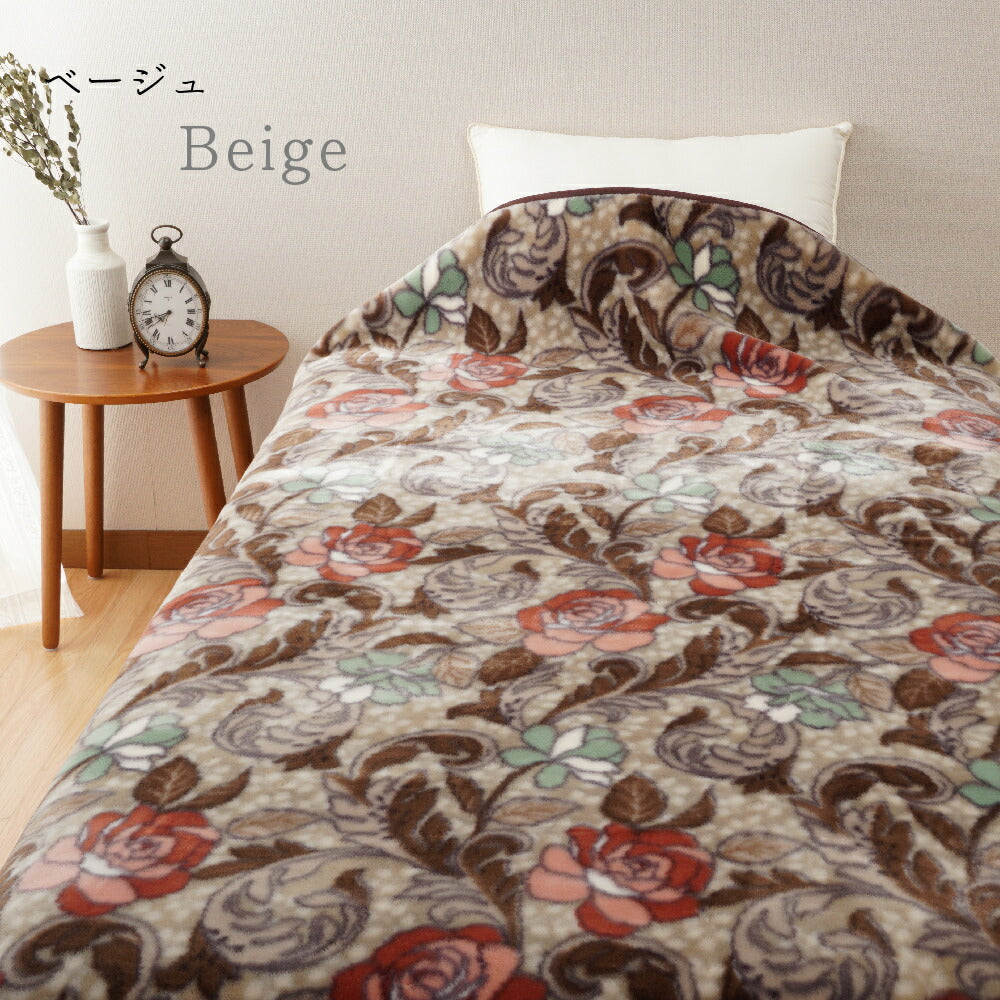 DearJapan ディアジャパン ニューマイヤー毛布 エレガント花柄