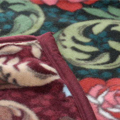 DearJapan ディアジャパン 襟元3重ニューマイヤー毛布 アンティークローズ柄