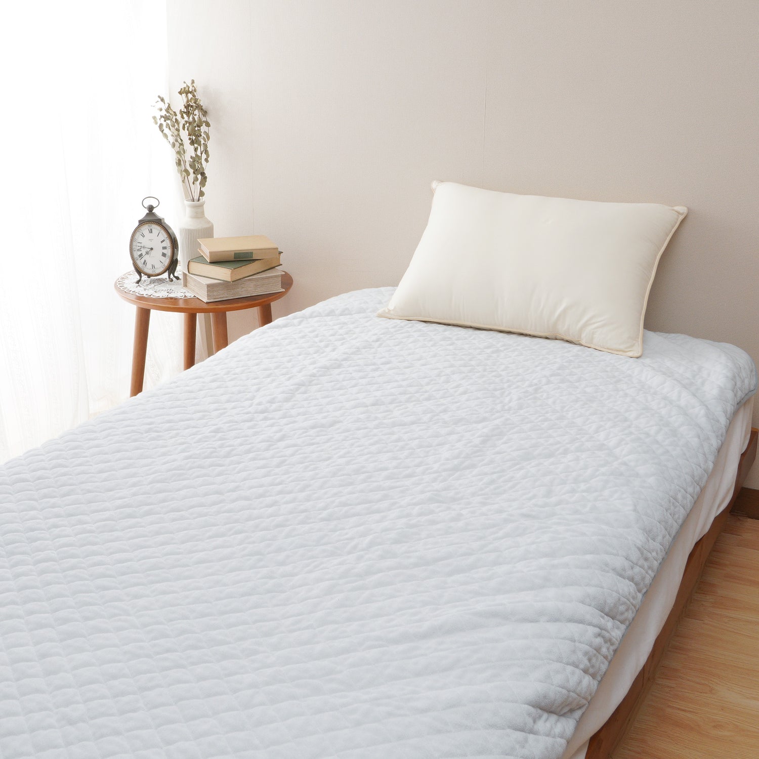 抗菌防臭加工綿入り 国産ぽこぽこタッチのシンカーパイル敷パッド