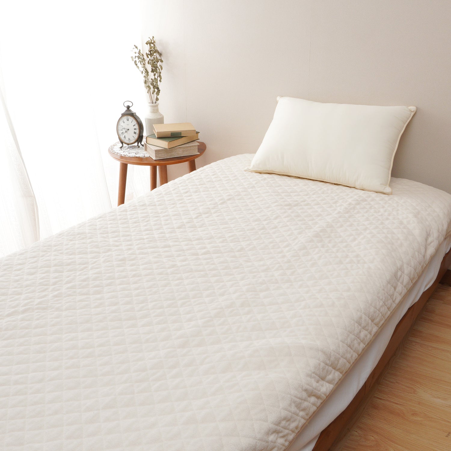 抗菌防臭加工綿入り 国産ぽこぽこタッチのシンカーパイル敷パッド