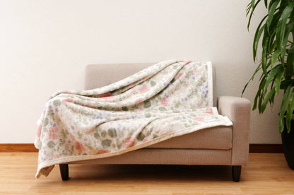 【Anna Emilia】 アンナエミリア 　オーガニックコットン　パイルケット 「野いちご＆リーフ」