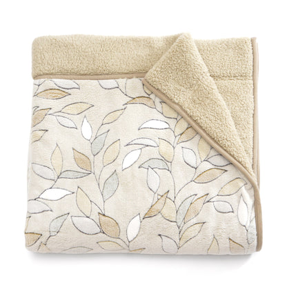 【ねむりの森】エリ付き多層毛布「リーフ」