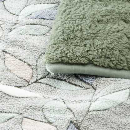 【ねむりの森】エリ付き多層毛布「リーフ」