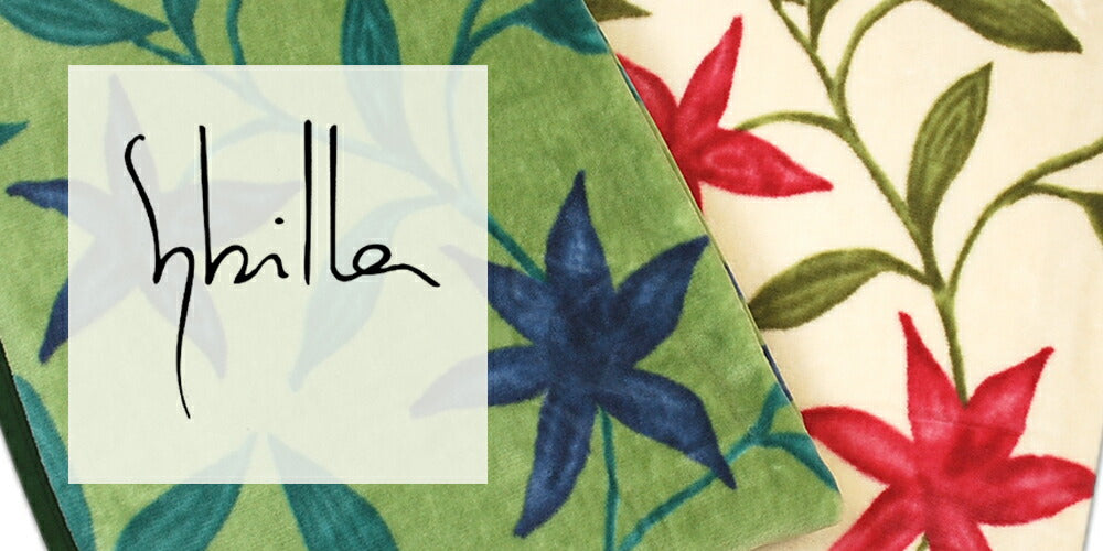 Sybilla シビラ コットンブランケット フローレス