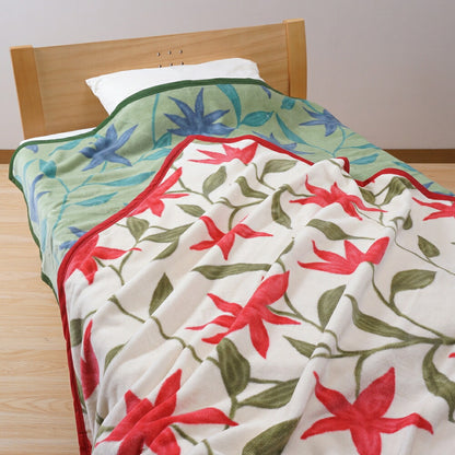 Sybilla シビラ コットンブランケット フローレス