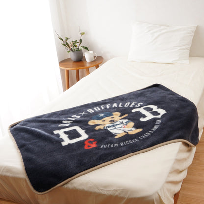 【DAKS】 国産　ダックス×バファローズ　コラボひざ掛け（正規品）
