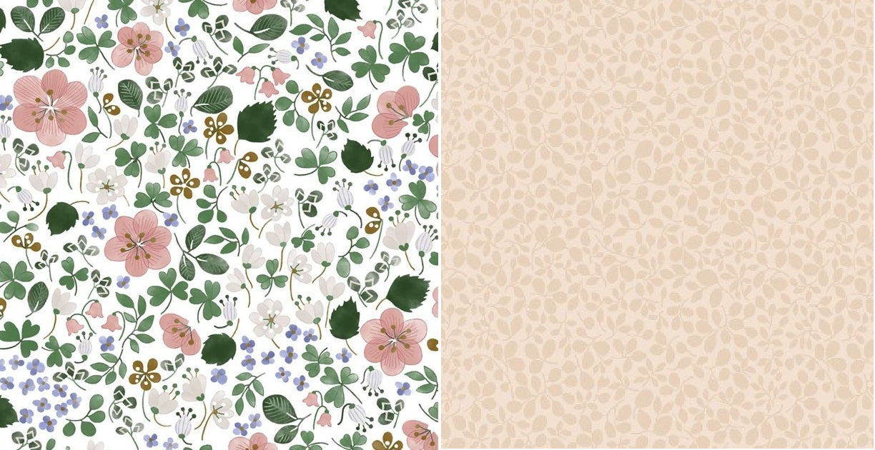 【Anna Emilia】 アンナエミリア 　オーガニックコットン　パイルケット 「野いちご＆リーフ」