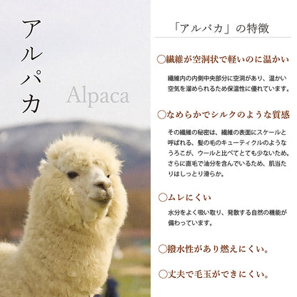 【国産】アルパカ毛布 (毛羽部分)