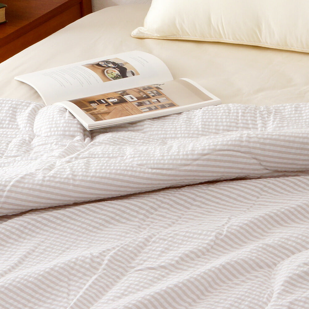 抗菌わた使用 サッカー生地　肌掛けふとん