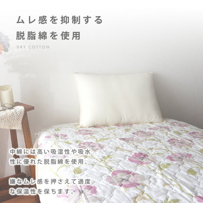 脱脂綿使用 コットン敷きパッド コクリコ柄