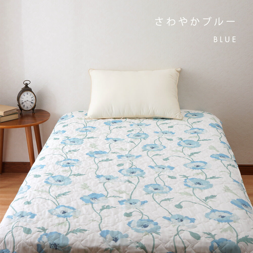 脱脂綿使用 コットン敷きパッド コクリコ柄