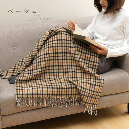 DAKS ダックス ウールひざ掛け ハウスチェック