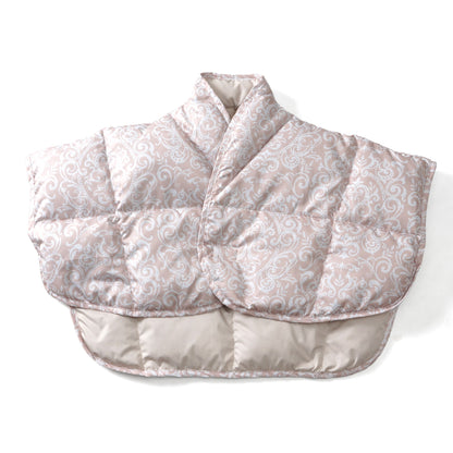 羽毛入りショートガウン/ポンチョ/肩当て フリーサイズ