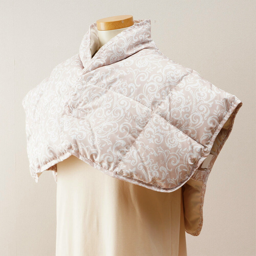 羽毛入りショートガウン/ポンチョ/肩当て フリーサイズ