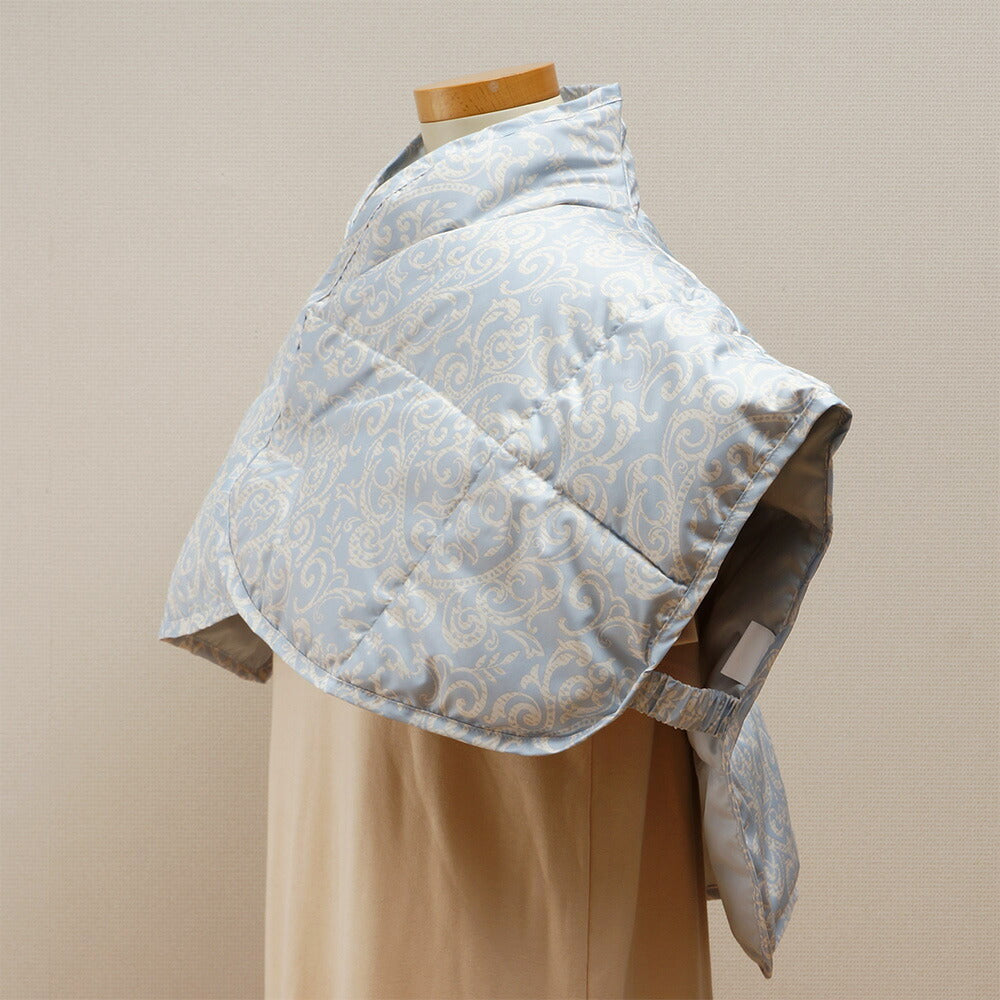 羽毛入りショートガウン/ポンチョ/肩当て フリーサイズ