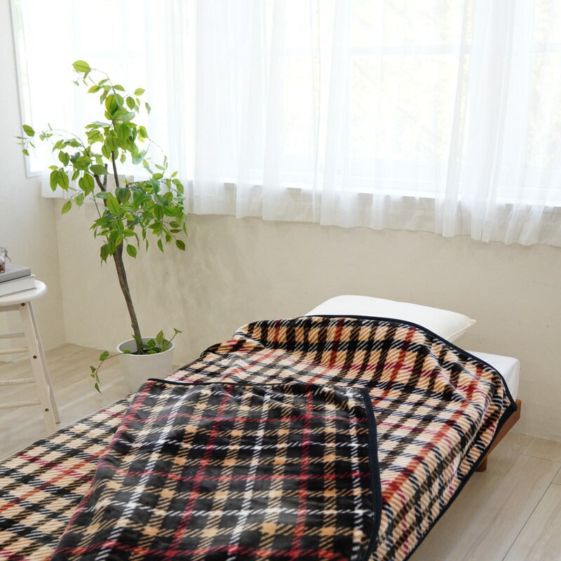 DAKS ダックス ニューマイヤー毛布 ハウスチェック