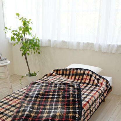 DAKS ダックス ニューマイヤー毛布 ハウスチェック