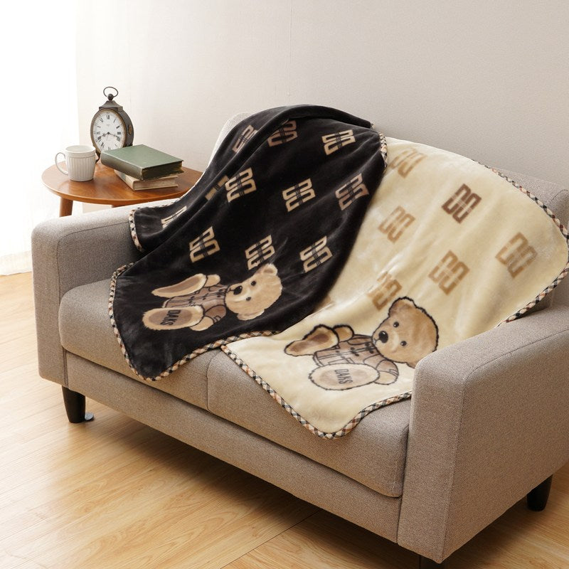 DAKS ダックス ニューマイヤー ハーフ ブランケット Bear