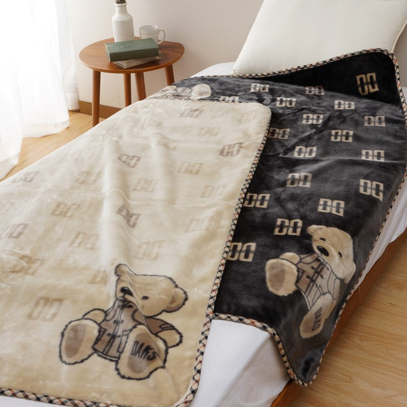 DAKS ダックス ニューマイヤー ハーフ ブランケット Bear