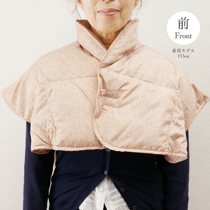 羽毛入り肩当て