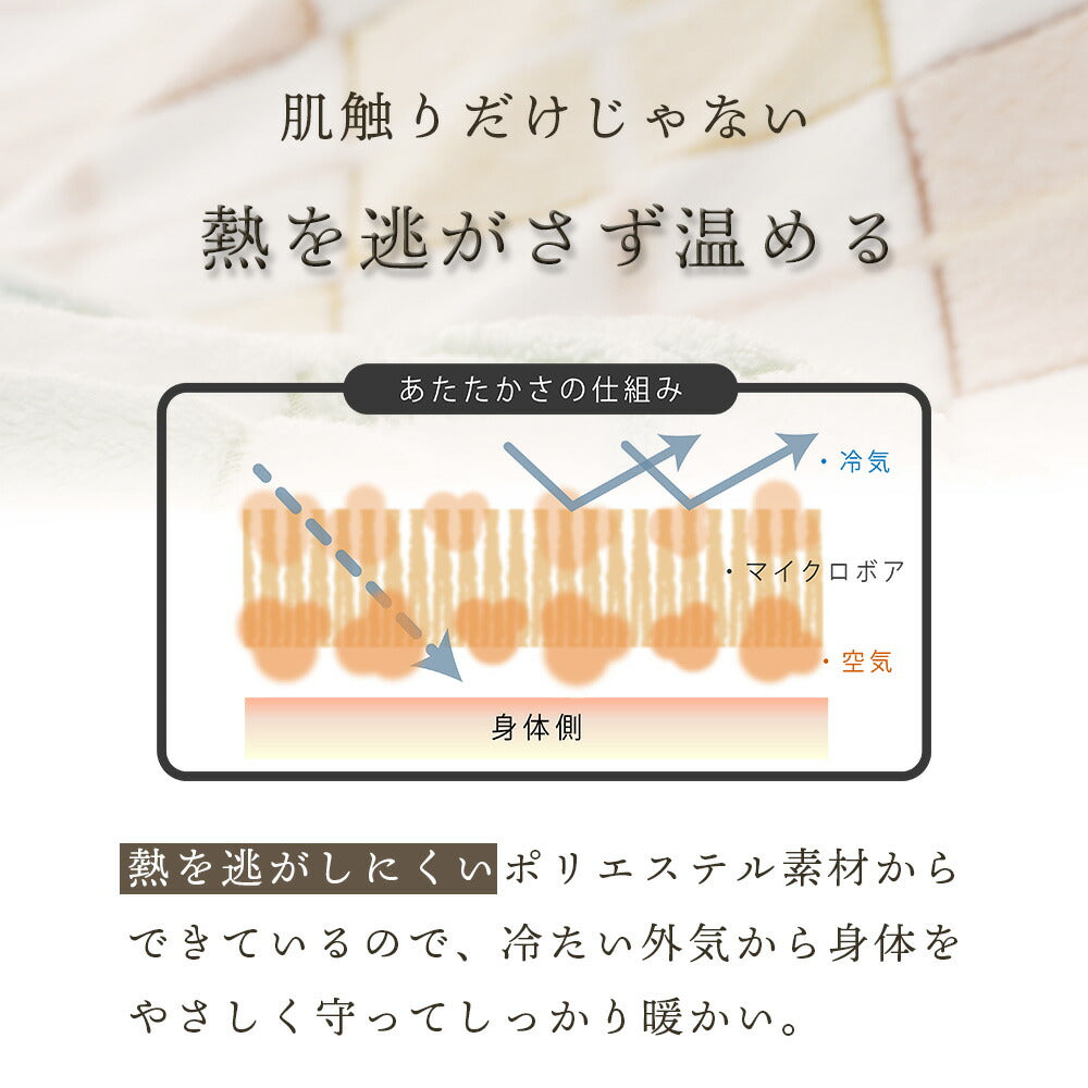 ゆった着る毛布 アーガイル柄