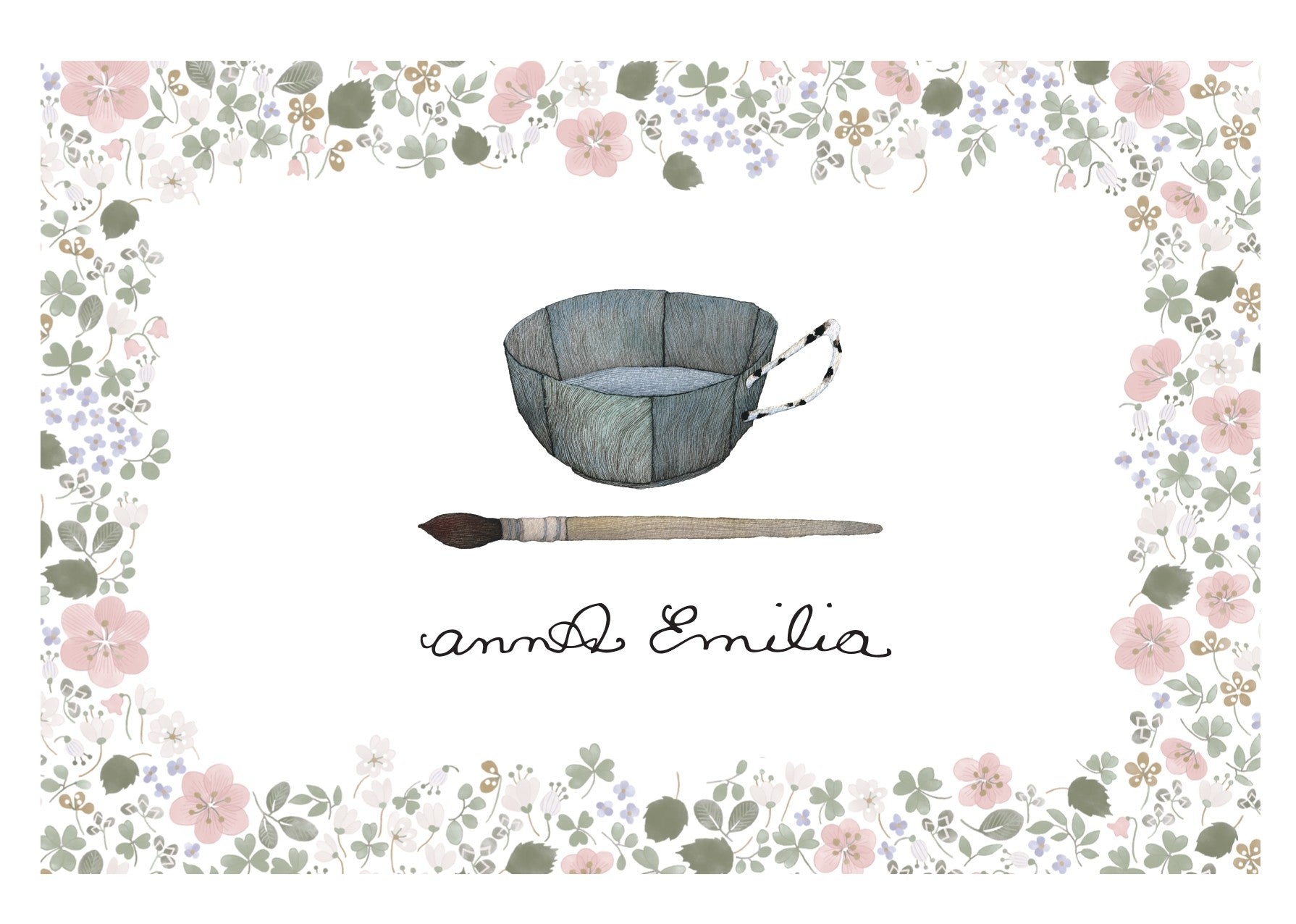 【Anna Emilia】 アンナエミリア 　オーガニックコットン　パイルケット 「野いちご＆リーフ」