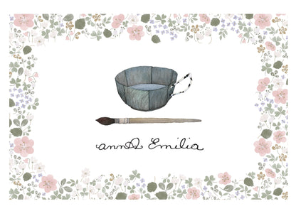 【Anna Emilia】 アンナエミリア 　オーガニックコットン　パイルケット 「野いちご＆リーフ」